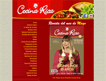 Tablet Screenshot of cocinarica.com.py